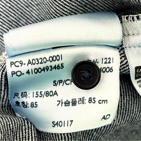 LEVI’S Crafted Cropped Organic Cotton Jacket Women’s S Preppy Western Streetwear - Picture 8 of 9